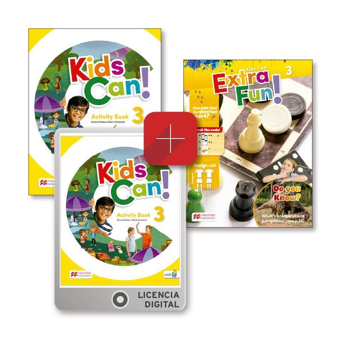 KIDS CAN 3 WB EXTRAFUN EPACK | AA,VV | 9781380052872 (Macmillan) Imagen principal del producto