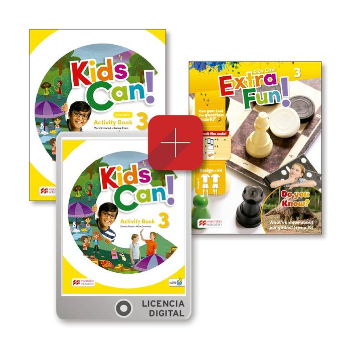 KIDS CAN 3 ESSENTIAL WB EXTRAFUN EPACK | AA,VV | 9781380052933 (Macmillan) Imagen principal del producto
