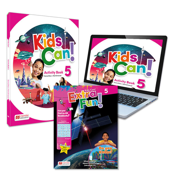 KIDS CAN! 5 Activity Book, ExtraFun & Pupil's App: cuaderno de actividades impreso | Varios autores | 9781380053411 (Macmillan) Imagen principal del producto