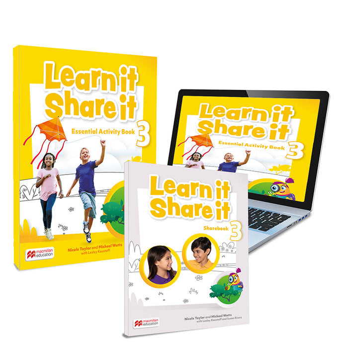 Learn it Share it 3 Activity Book: cuaderno de actividades de refuerzo &Sharebook impreso y digital | Varios autores | 9781380081544 (Macmillan) Imagen principal del producto