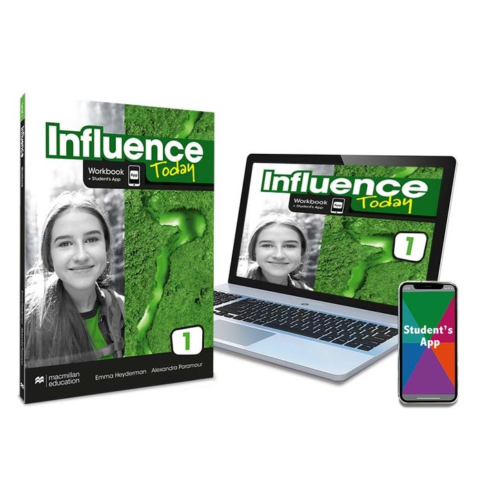 INFLUENCE TODAY 1 Workbook, Competence Evaluation Tracker y Student's App | Varios autores | 9781380086075 (MACMILLAN)