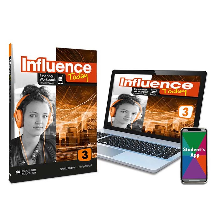 INFLUENCE TODAY 3 Essential Workbook, Competence Evaluation Tracker y Student's App | Varios autores | 9781380086235 (MACMILLAN)