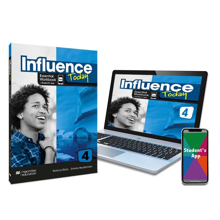 INFLUENCE TODAY 4 Essential Workbook, Competence Evaluation Tracker y Student's App | Varios autores | 9781380086334 (MACMILLAN)