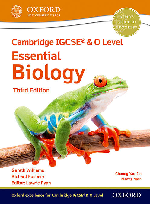 NEW Cambridge IGCSE & O Level Essential Biology: Student Book (Third Edition). Richard Fosbery (Oxford University Press España, S.A.) 9781382006033 Imagen principal del producto