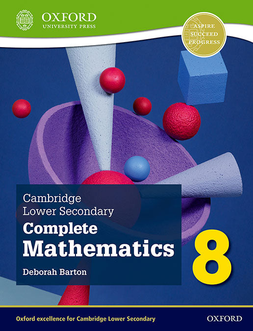 NEW Cambridge Lower Secondary Complete Mathematics 8: Student Book (Second Edition) | Varios autores | 9781382018753 (OXFORD) Imagen principal del producto