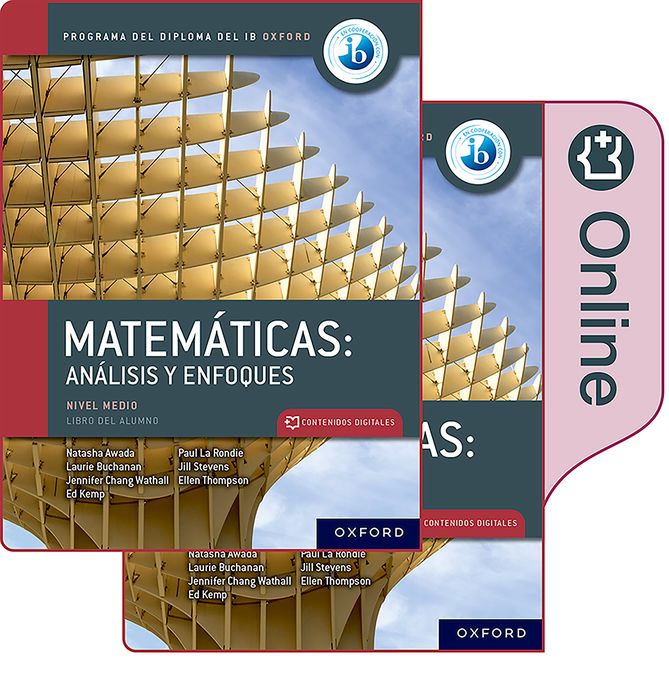 NEW DP Matemáticas: análisis y enfoques, nivel medio, paquete de libro impreso y digital. | Varios autores | 9781382032452 (OXFORD) Imagen principal del producto