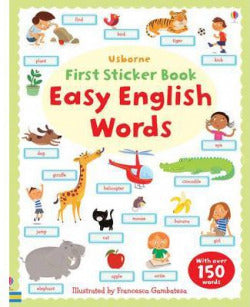Easy English Words: First Sticker Book (Usborne Inglés) - 9781409534884