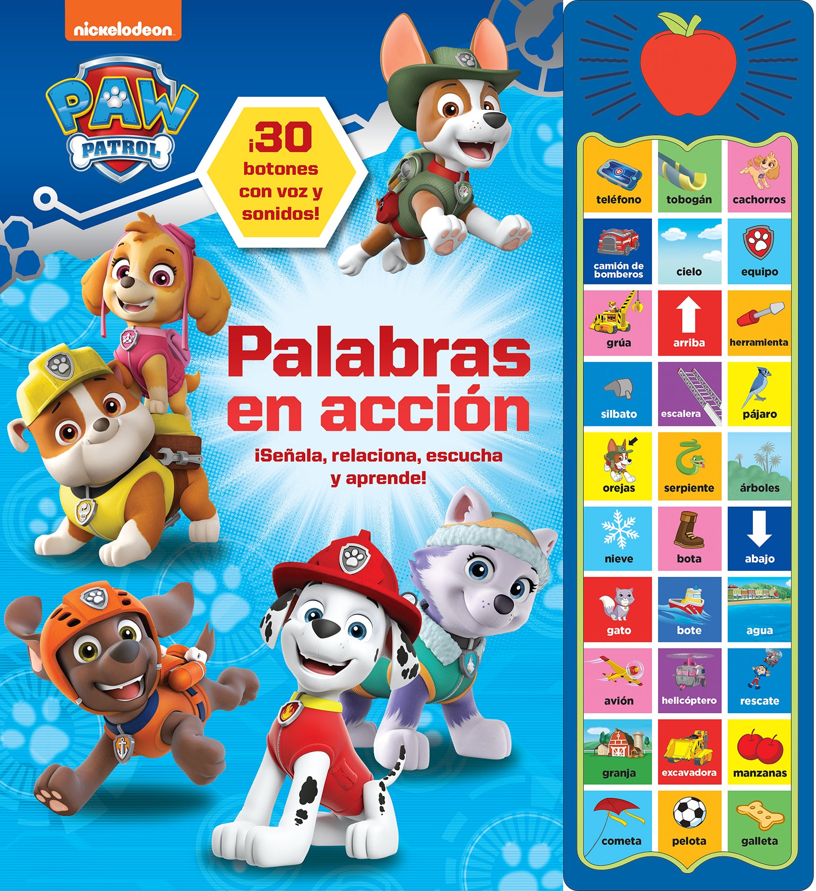 PALABRAS EN ACCION PATRULLA CANINA 30 BOTONES CON VOZ Y SONIDOS: 30 BOTONES CON VOZ Y SONIDO Imagen principal del producto