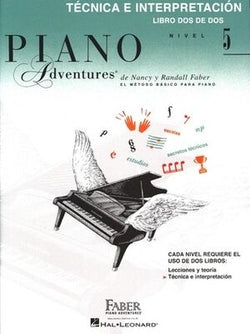 5.piano Adventures:tecnic | FABER PIANO ADV | 9781616776909