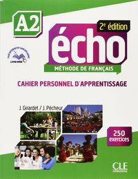 Echo 2EME Ed, A2 Cahier+cd+corriges Nb 15 SANFR41NB (Santillana) - 9782090385939