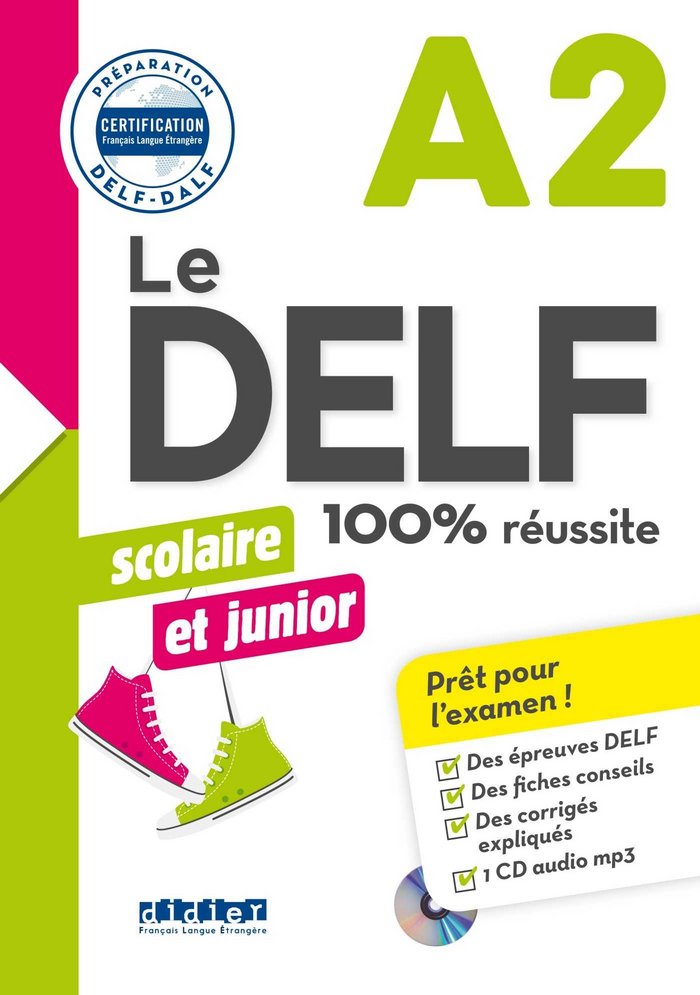 100% Delf Junior Scolaire A2 2º ESO Livre+cd 17 (Didier) - 9782278088591