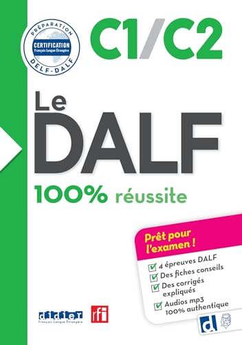 DALF 100% REUSSITE C1/C2 LIVRE 2ºBACH 24 I AA,VV I DIDIER I 9782278112043
