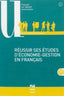 Reussir Ses Etudes D´economie- | PUG | 9782706118487
