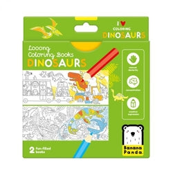 Libro para colorear dinosaurios Banana Panda infantil
