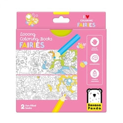 Libro de colorear hadas Long Coloring Books Banana Panda