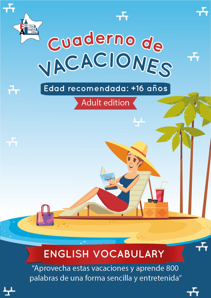 CUADERNO DE VACACIONES ENGLISH VOCABULARY ADULT EDITION I Martín-Ferrer Martínez, Miguel Ángel I Miguel Ángel Martín-Ferrer Martínez I 9788409317240 Imagen principal del producto