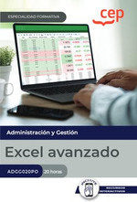 MANUAL EXCEL AVANZADO ADGG020PO ESPECIALIDADES FORMATIVAS - 9788410103412 Imagen principal del producto