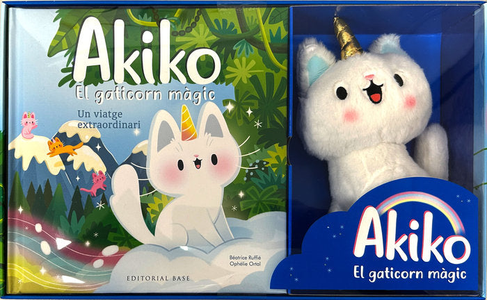 AKIKO EL GATICORN MAGIC | Ruffie, Beatrice/ortal, Ophelie | 9788410131026 (Base editorial catalan) Imagen principal del producto