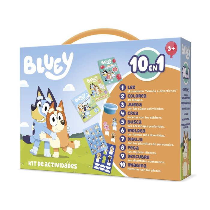 MALETIN KIT DE ACTIVIDADES 10 EN 1 BLUEY | PLAY TIME IMAGILAND | 1 UNIDAD | 9788410133129 Imagen principal del producto
