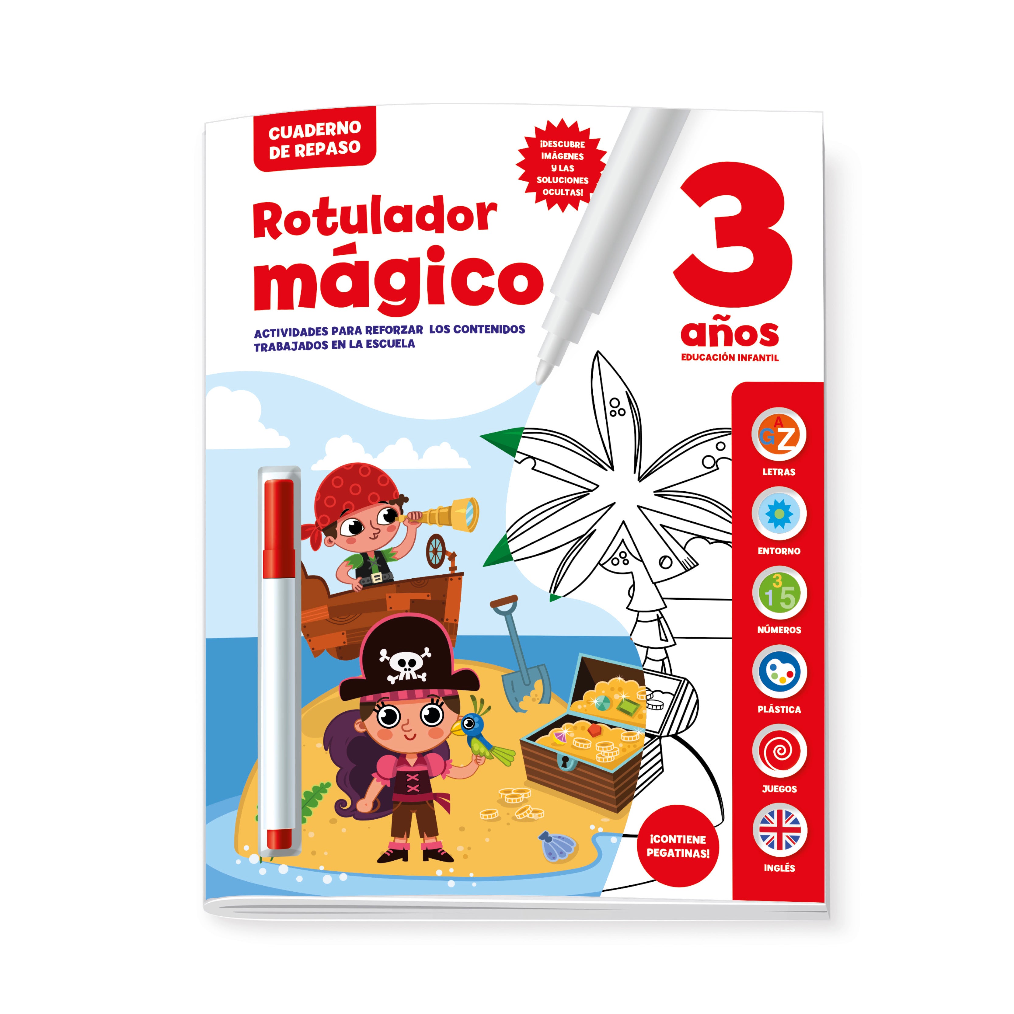 Cuaderno de Repaso 3 Años - Rotulador Magico