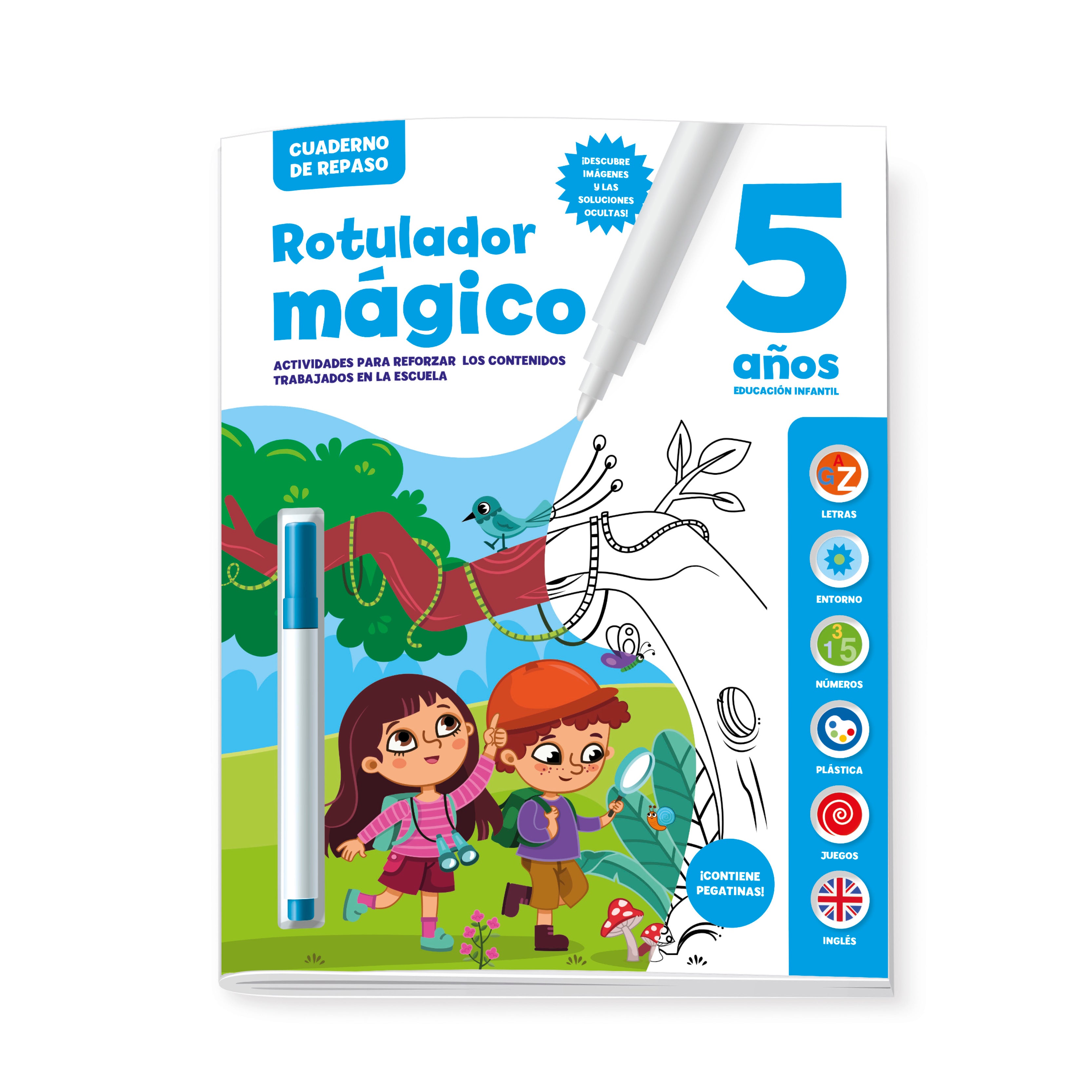 Cuaderno de Repaso 5 Años - Rotulador Magico Imagen principal del producto
