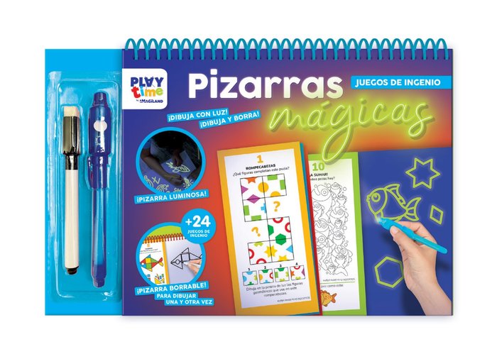 PINTALUZ PIZARRAS MAGICAS JUEGOS INGENIO 4 A 6 AÑOS | PLAY TIME IMAGILAND | 1 UNIDAD | 9788410133532 Imagen principal del producto