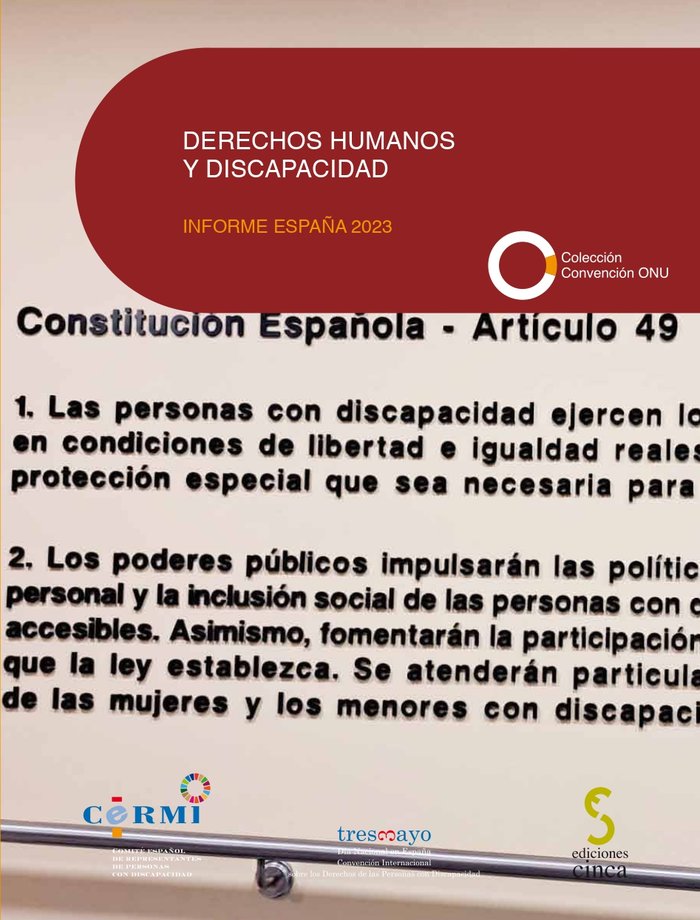 DERECHOS HUMANOS Y DISCAPACIDAD INFORME ESPAÑA 2023 - 9788410167124 Imagen principal del producto