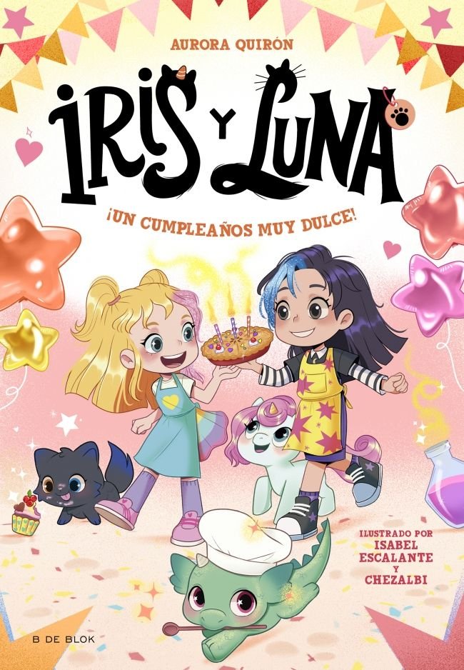 IRIS Y LUNA CUIDADORAS DE CACHORRITOS MAGICOS 3 - UN CUMPLE | Quiron, Aurora | 9788410269712 (B de blok) Imagen principal del producto