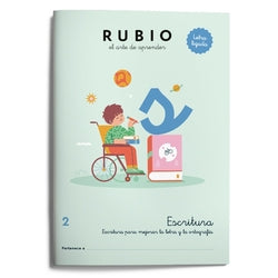 Escritura con Letra Ligada 2 (Educación Primaria) (Rubio) - 9788410418158