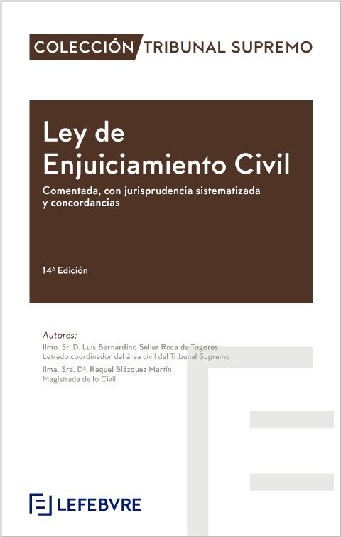 LEY ENJUICIAMIENTO CIVIL COMENTADA CON JURISPRUDENCIA 14 ED - 9788410431133 Imagen principal del producto