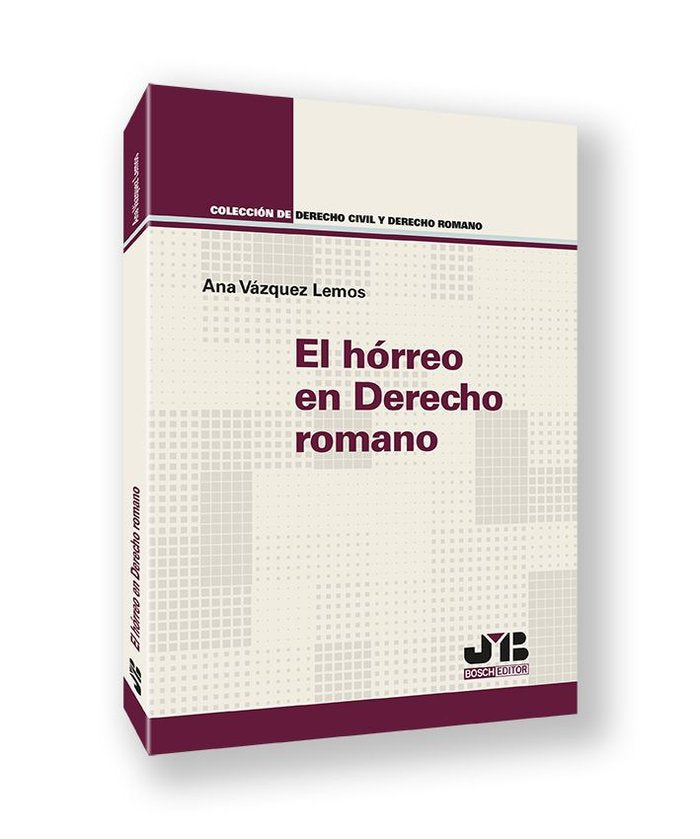 EL HORREO EN DERECHO ROMANO - 9788410448438 Imagen principal del producto