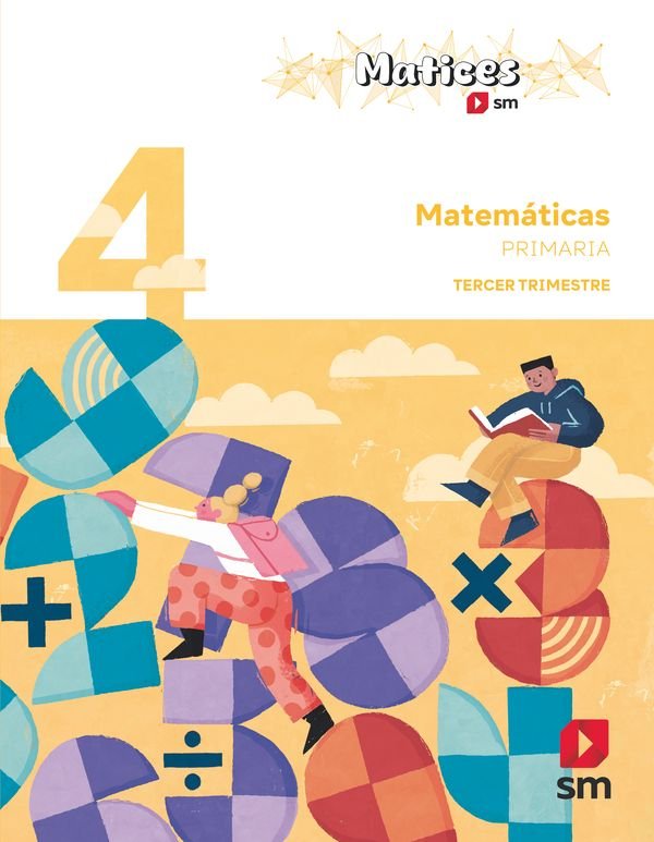 Matemáticas. 4 Primaria. Trimestres. Matices