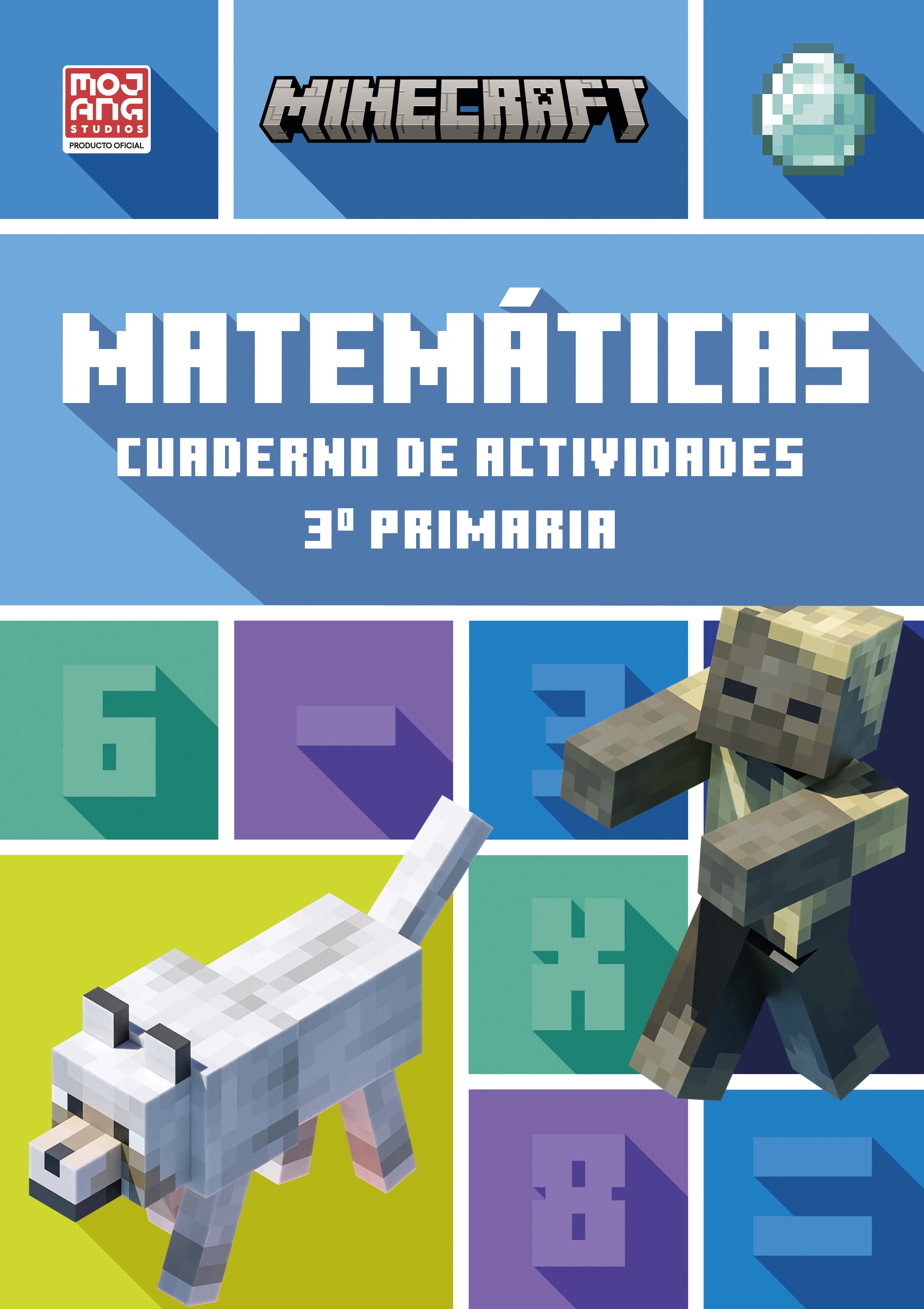 Minecraft Oficial: Cuaderno de Actividades, Matemáticas 3.º Primaria