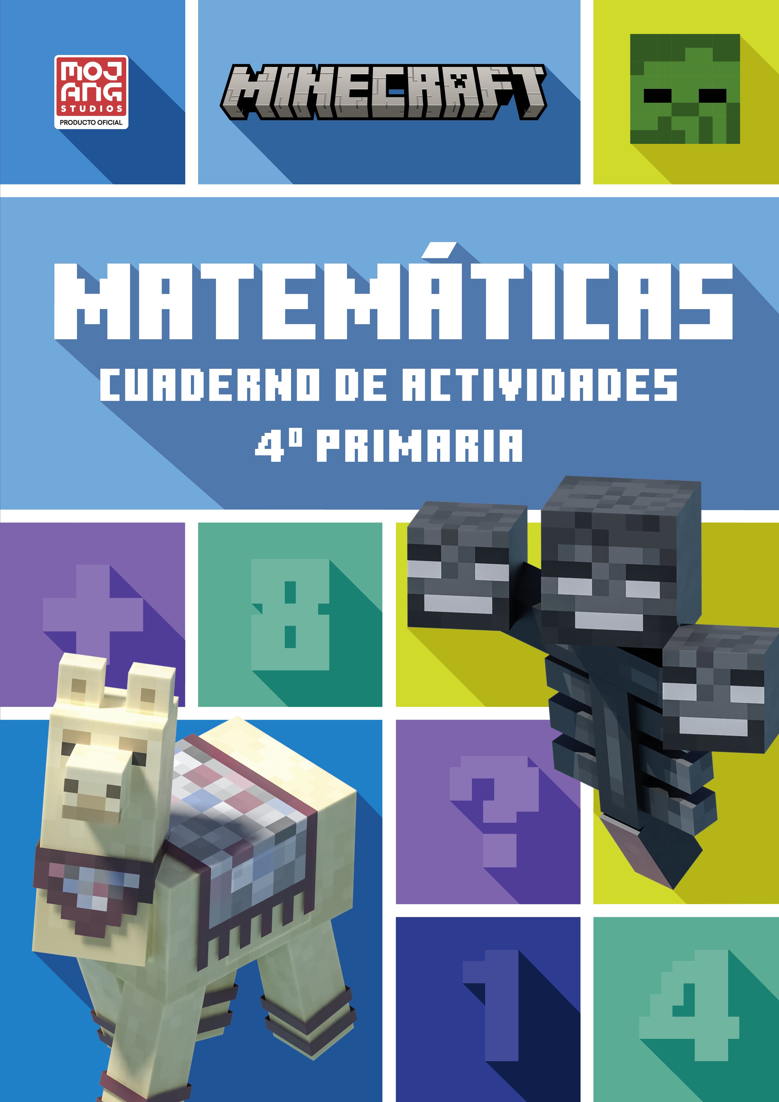 Minecraft Oficial: Cuaderno de Actividades, Matemáticas 4.º Primaria