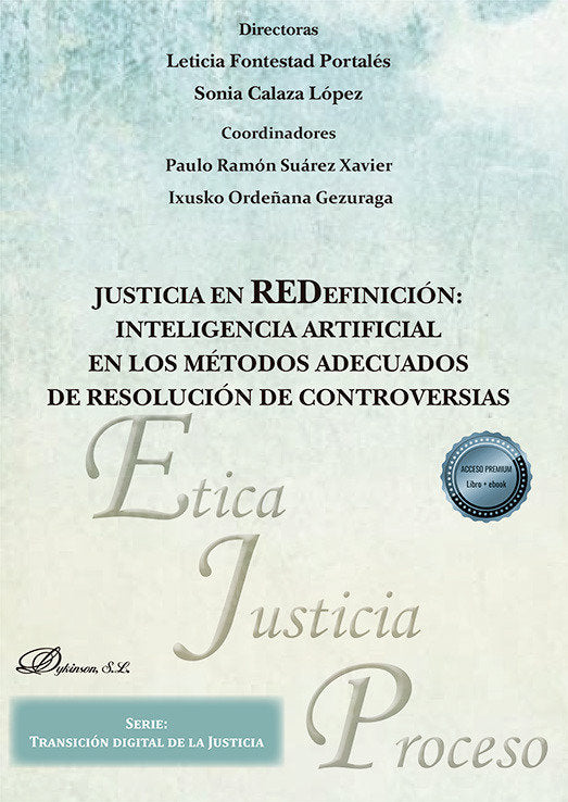 JUSTICIA EN REDEFINICION INTELIGENCIA ARTIFICIAL EN LOS MET - 9788410700109 Imagen principal del producto