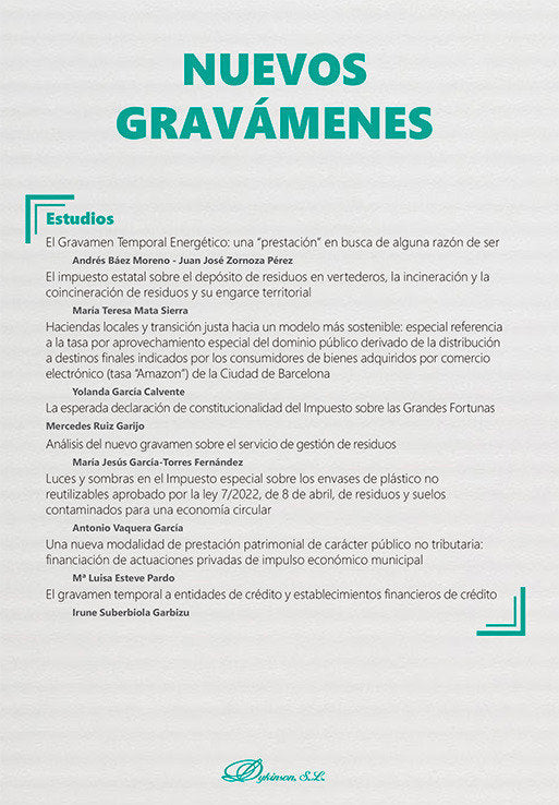 NUEVOS GRAVAMENES MONOGRAFICO NUEVA FISCALIDAD 2024 - 9788410700673 Imagen principal del producto