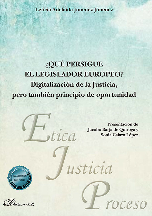 QUE PERSIGUE EL LEGISLADOR EUROPEO - 9788410702714 Imagen principal del producto