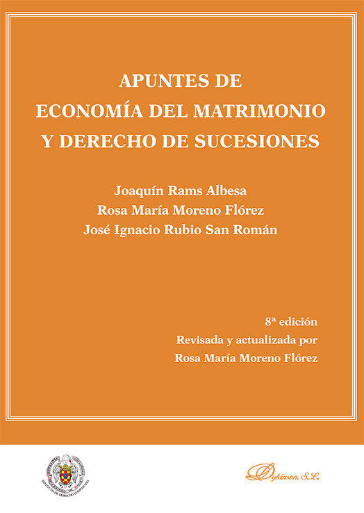 APUNTES DE ECONOMIA DEL MATRIMONIO Y DERECHO DE SUCESIONES - 9788410705975 Imagen principal del producto