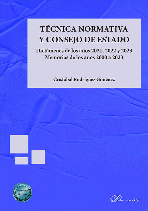 TECNICA NORMATIVA Y CONSEJO DE ESTADO - 9788410709140 Imagen principal del producto