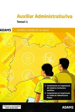 Temari 1 Auxiliar Administratiu-iva Institut Català de la Salut - 9788410773899 Imagen secundaria del producto