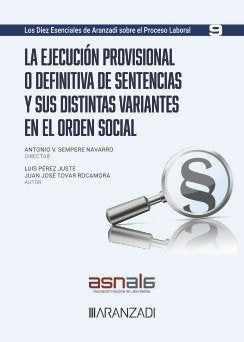 LA EJECUCION PROVISIONAL O DEFINITIVA DE SENTENCIAS Y SUS DI - 9788410784000 Imagen principal del producto