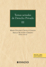 TEMAS ACTUALES DE DERECHO PRIVADO III - 9788410784666 Imagen principal del producto