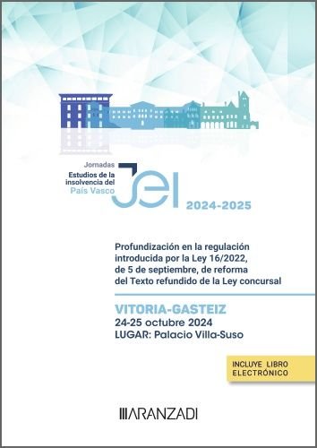 JORNADAS VITORIA 25 26 OCTUBRE 2024 ESTUDIOS DE LA INSOL - 9788410850484 Imagen principal del producto