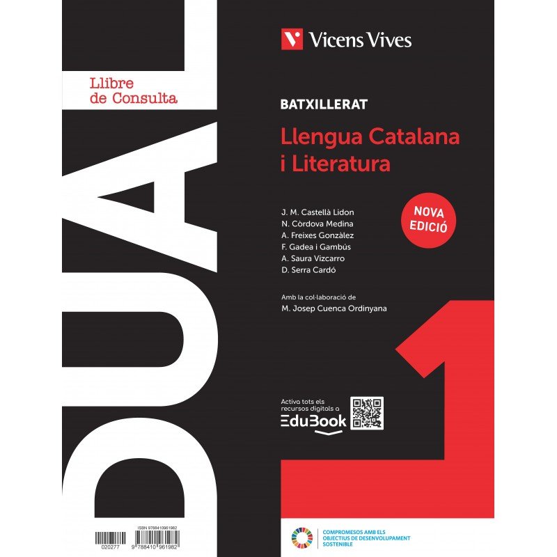 ✅ LLENGUA 1ºNB(LLIBRE+QUAD+DIGITAL)DUAL 25 I AA,VV I VICENS VIVES I 9788410961982 Imagen principal del producto