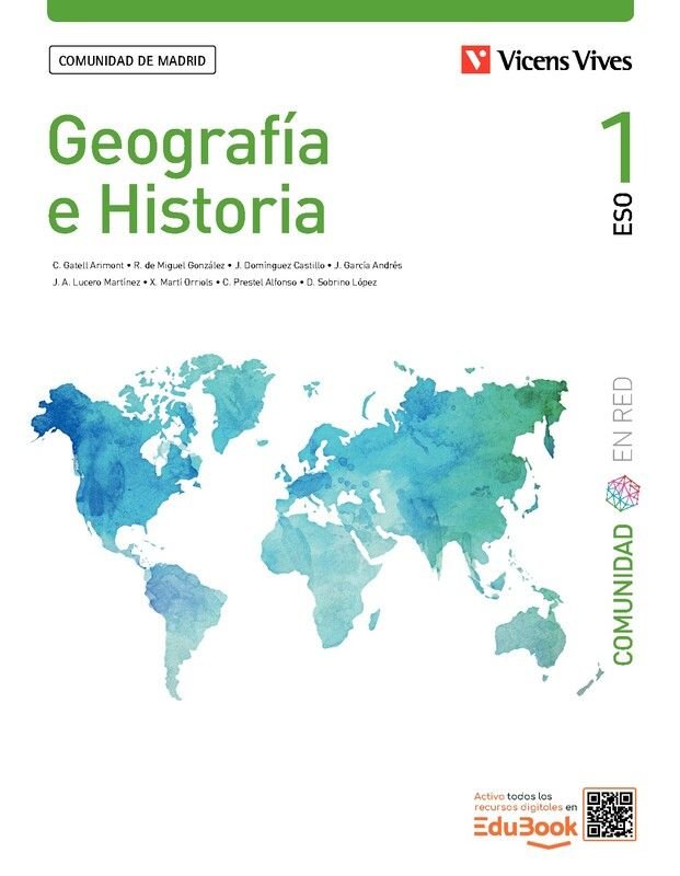 Geografía e Historia 1, Comunidad de Madrid (cer), Nueva Ed (Vicens Vives) - 9788410966222