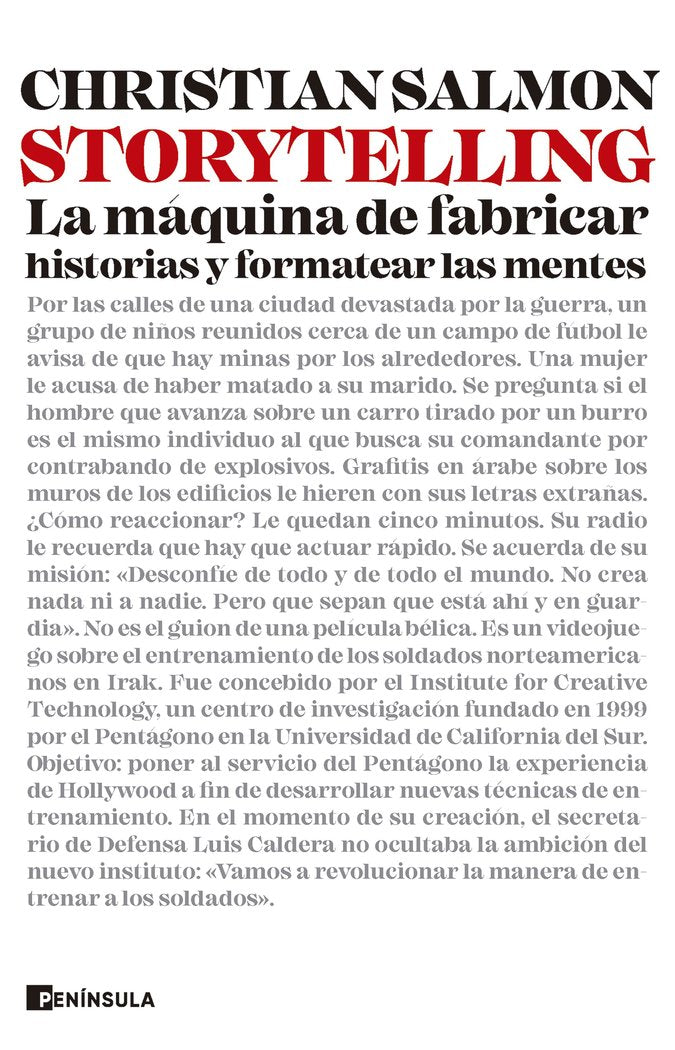 STORYTELLING | CHRISTIAN SALMON | EDICIONES PENINSULA | 9788411002042