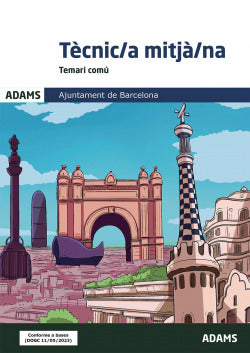 Temari Tècnic-a mitjàn-a. Ajuntament de Barcelona - 9788411166096 Imagen secundaria del producto