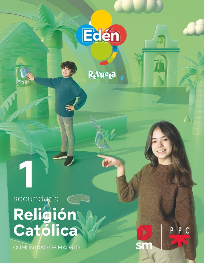 Religión católica. 1ºESO Edén. Revuela (Madrid) | Varios autores | 9788411201223 (SM) Imagen principal del producto