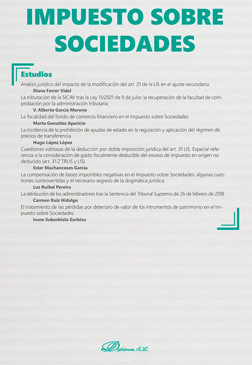 IMPUESTO SOBRE SOCIEDADES MONOGRAFICO NUEVA FISCALIDAD 2022 - 9788411224529