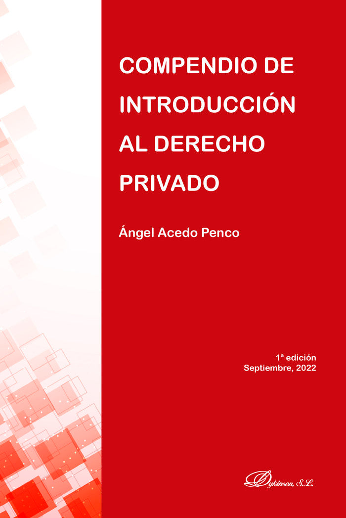 COMPENDIO DE INTRODUCCION AL DERECHO PRIVADO - 9788411225229 Imagen principal del producto